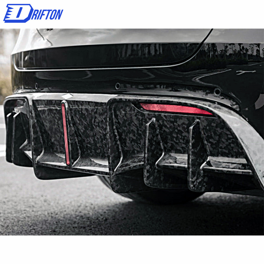 MIW Style Forged Dry Carbon Fiber Rear Diffuser For Tesla Model Y 2020-2021
