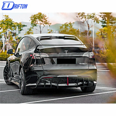 MIW Style Forged Dry Carbon Fiber Roof Spoiler For Tesla Model Y 2020-2021