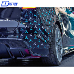 SD Style Dry Carbon Fiber Rear Diffuser For Tesla Model Y 2020-2021