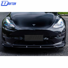 CMST Style Carbon Fiber Front Lip For Tesla Model Y 2020-2021
