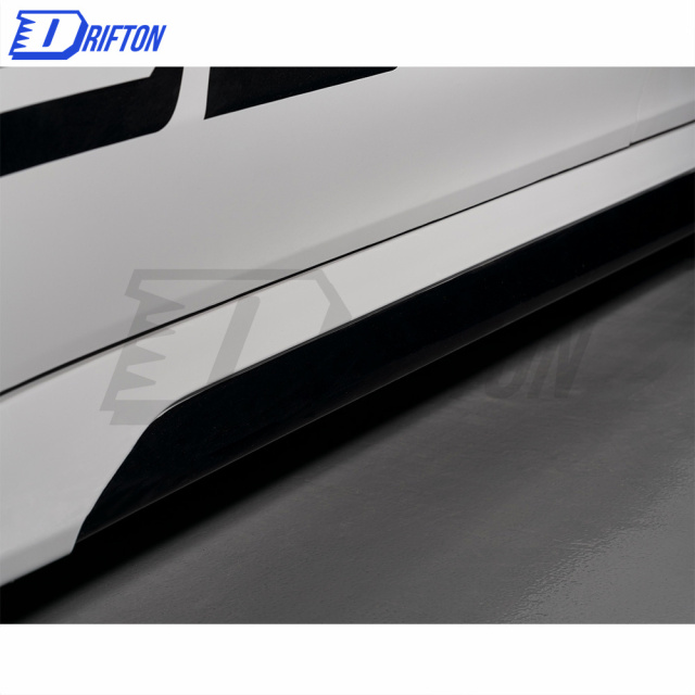 SD Style Dry Carbon Fiber Side Skirt (Add on ) For Tesla Model Y 2020-2021