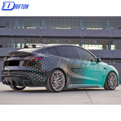 SD Style Dry Carbon Fiber Rear Diffuser For Tesla Model Y 2020-2021