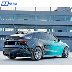 SD Style Dry Carbon Fiber Side Skirt (Add on ) For Tesla Model Y 2020-2021