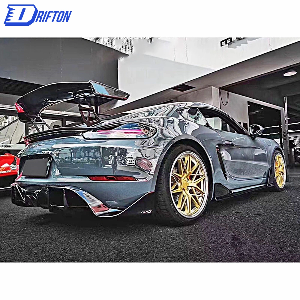 Carbon Fiber Rear Diffuser For Porsche 718 Cayman Boxster 2016-2020