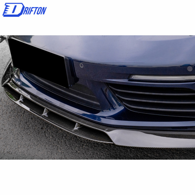 Paktechz Style Dry Carbon Fiber Front Lip For Porsche Boxster Cayman 718 2016-2020