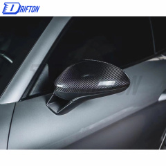 Dry Carbon Fiber Mirror Cap (replacement) RHD For Porsche 718 Cayman Boxster 2016-2020