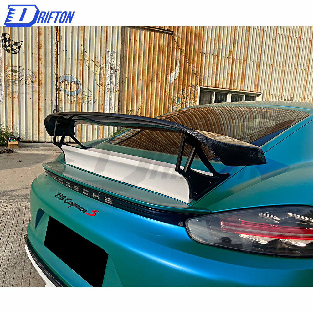TechArt Style Carbon Fiber (Cfrp) Rear Spoiler For Porsche 718 Cayman Boxster 2016-2020