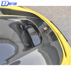 OKing Style Dry Carbon Fiber Hood For Porsche 718 Cayman Boxster 2016-2019