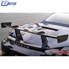 Paktechz Style Dry Carbon Fiber Rear Spoiler For Porsche 718 Cayman Boxster 2016-2020
