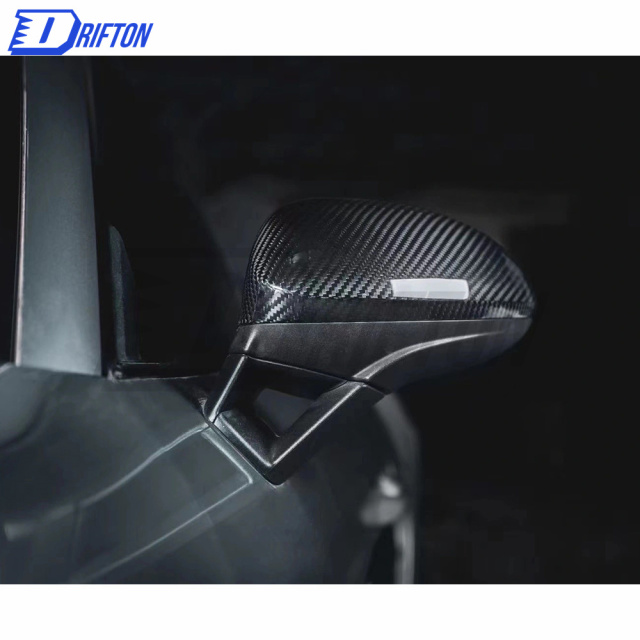 Dry Carbon Fiber Mirror Cap (replacement) RHD For Porsche 718 Cayman Boxster 2016-2020