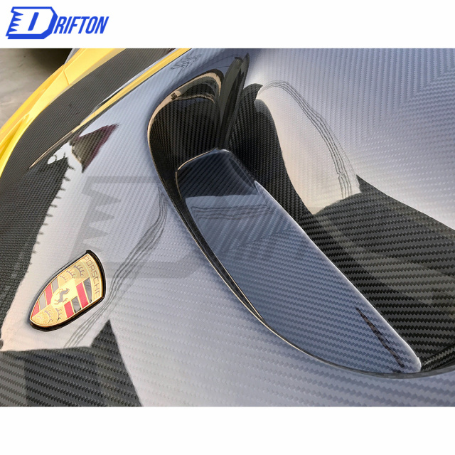 OKing Style Dry Carbon Fiber Hood For Porsche 718 Cayman Boxster 2016-2019