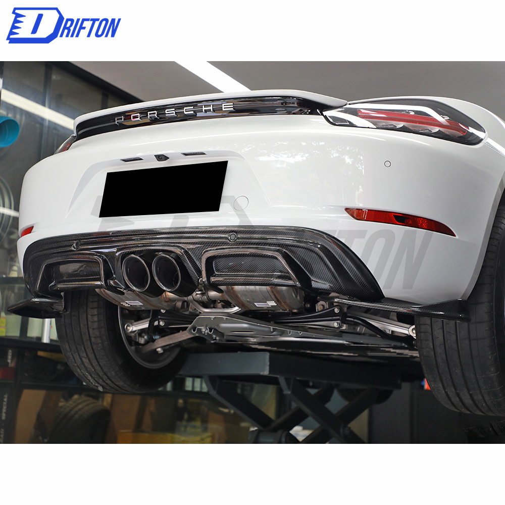ARMA Style Carbon Fiber (Cfrp) Rear Diffuser For Porsche 718 Cayman Boxster 2016-2020
