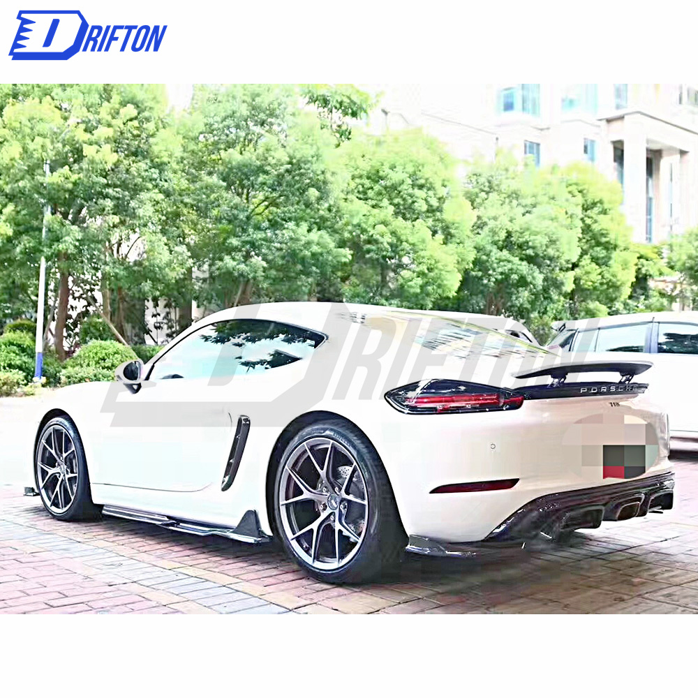 ARMA Style Carbon Fiber (Cfrp) Side Skirt For Porsche 718 Cayman Boxster 2016-2020