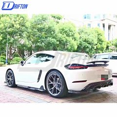 ARMA Style Carbon Fiber (Cfrp) Side Skirt For Porsche 718 Cayman Boxster 2016-2020