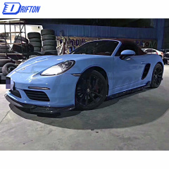 ARMA Style Carbon Fiber (Cfrp) Side Skirt For Porsche 718 Cayman Boxster 2016-2020