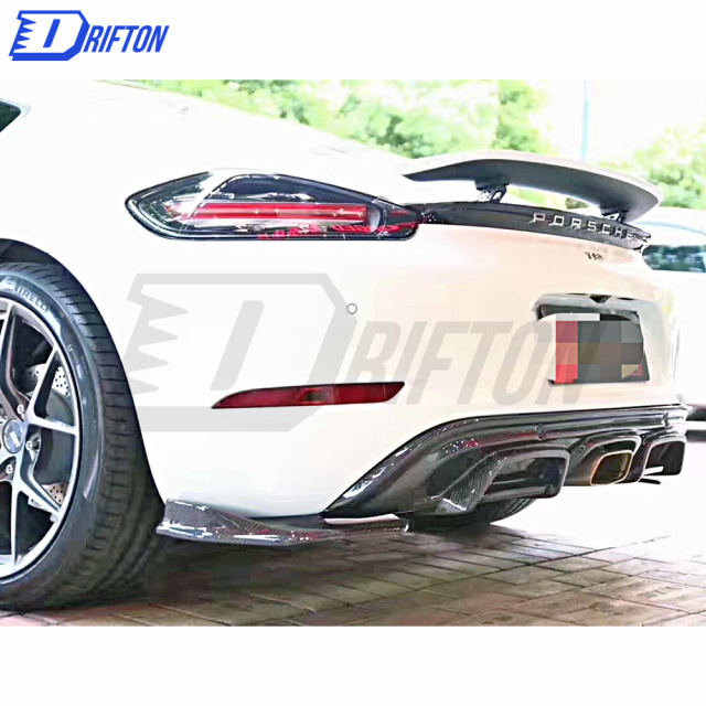 ARMA Style Carbon Fiber Rear Diffuser For Porsche 718 Cayman Boxster ...