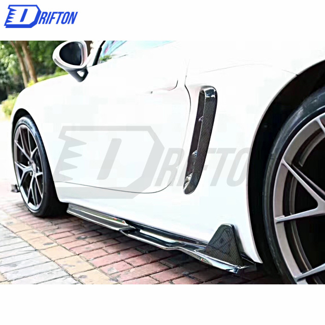 ARMA Style Carbon Fiber (Cfrp) Side Skirt For Porsche 718 Cayman Boxster 2016-2020