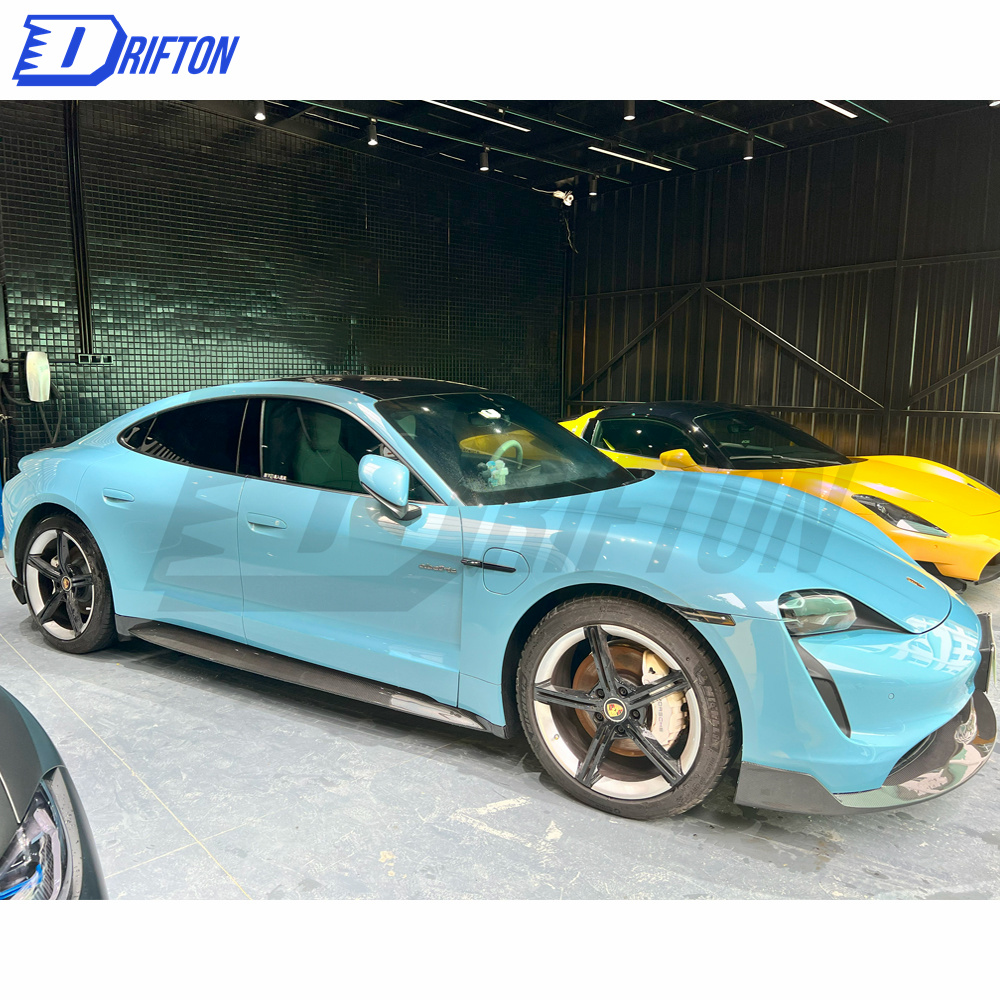 OD Style Dry Carbon Fiber Front Lip For Porsche Taycan 2019-2020