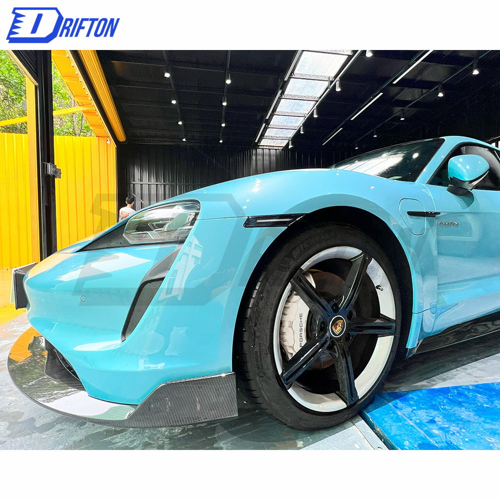 OD Style Dry Carbon Fiber Front Lip For Porsche Taycan 2019-2020