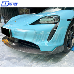 OD Style Dry Carbon Fiber Front Lip For Porsche Taycan 2019-2020