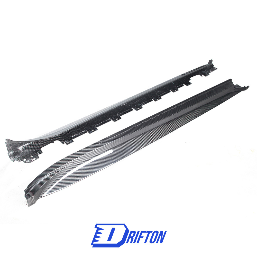 OD Style Dry Carbon Fiber Side Skirt For Porsche Taycan 2019-2023