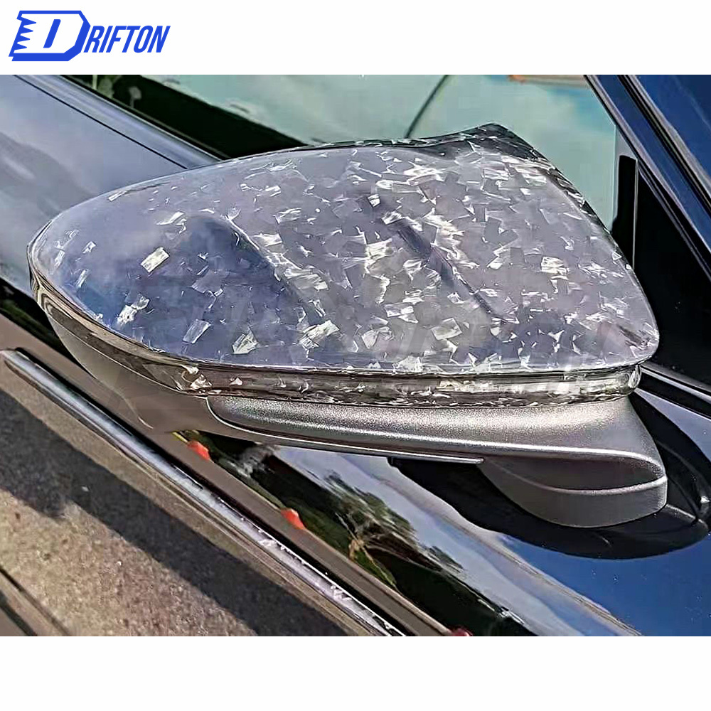 MSY Style Dry Carbon Fiber Mirror Cover (add on) For Porsche Taycan Turbo 2019-2020