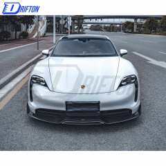 CMST Style Carbon Fiber Front Lip For Porsche Taycan 4S 2019-2020