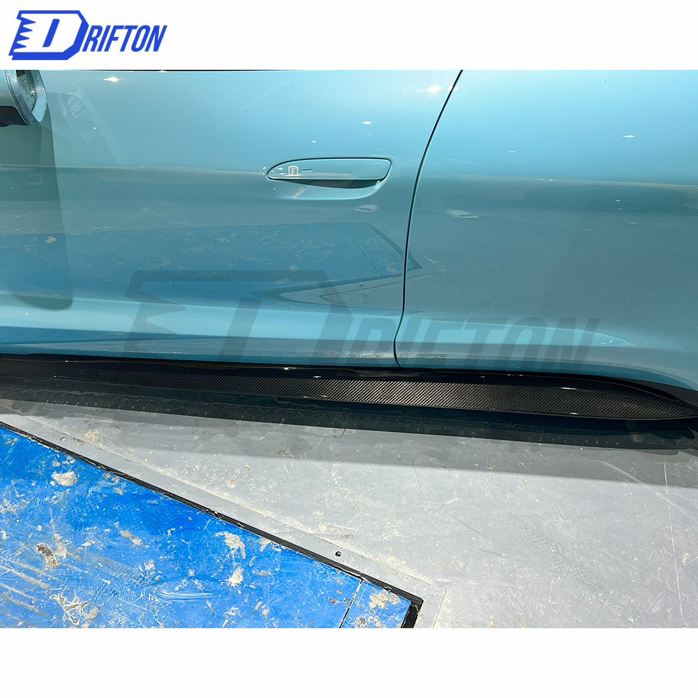 OD Style Dry Carbon Fiber Side Skirt For Porsche Taycan 2019-2020