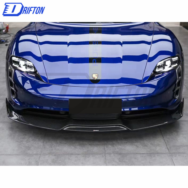 CMST Style Carbon Fiber Front Lip For Porsche Taycan 4S 2019-2020