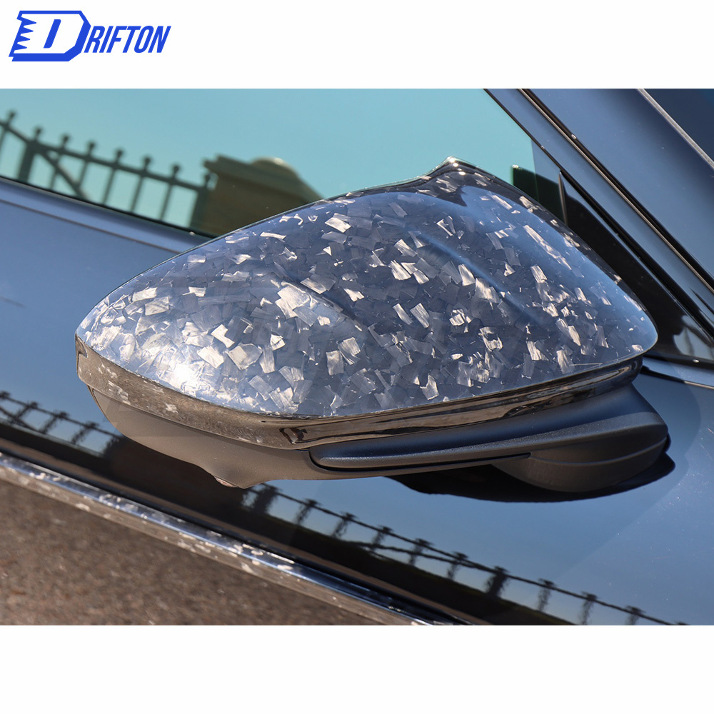 MSY Style Dry Carbon Fiber Mirror Cover (add on) For Porsche Taycan Turbo 2019-2020