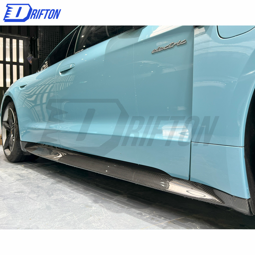 OD Style Dry Carbon Fiber Side Skirt For Porsche Taycan 2019-2020