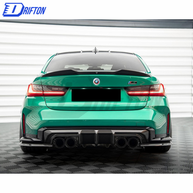 MT Style Dry Carbon Fiber Rear Spoiler For BMW G80 M3 G82 M4 2020-2021