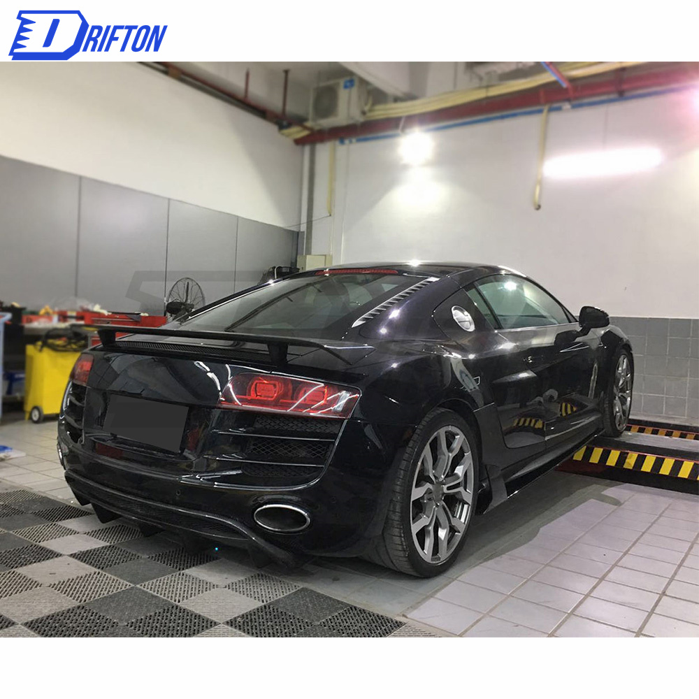 OKing-Style Carbon Fiber Rear Diffuser For Audi R8 V10 2008-2015