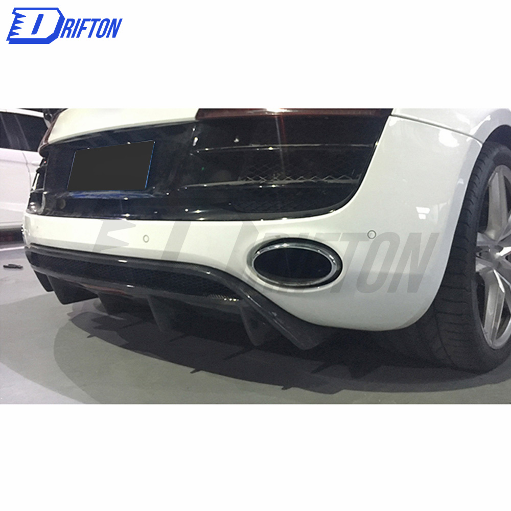 OKing-Style Carbon Fiber Rear Diffuser For Audi R8 V10 2008-2015