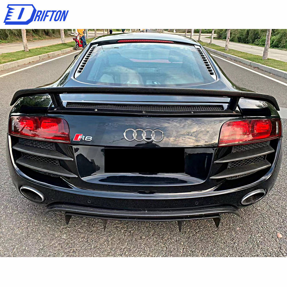 Regula GT Style Carbon Fiber Rear Spoiler For Audi R8 2008-2013