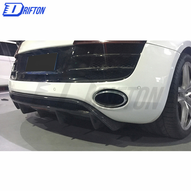 OKing-Style Carbon Fiber Rear Diffuser For Audi R8 V10 2008-2015