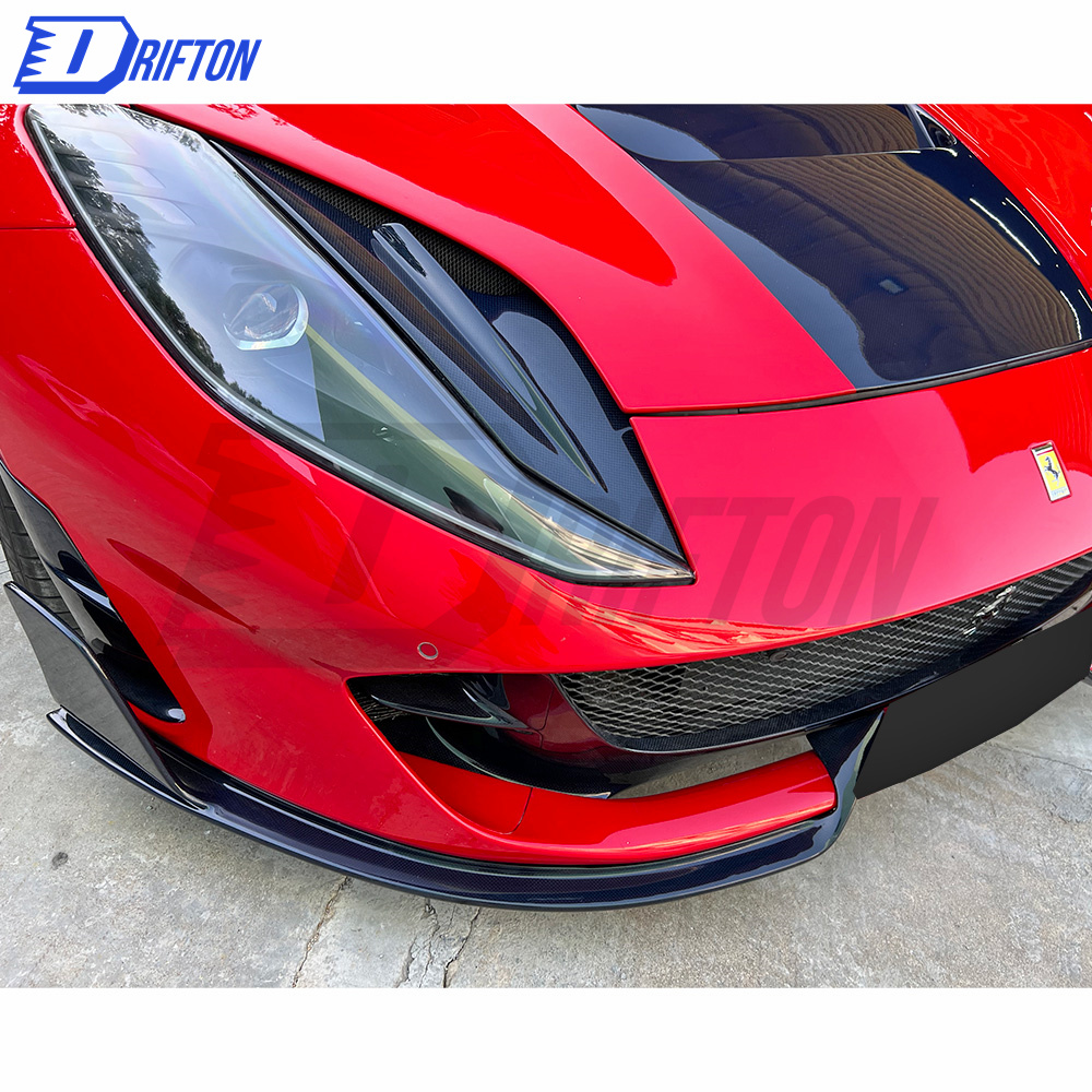 MS Type Dry Carbon Fiber Front Spoiler For Ferrari 812 2017-2018
