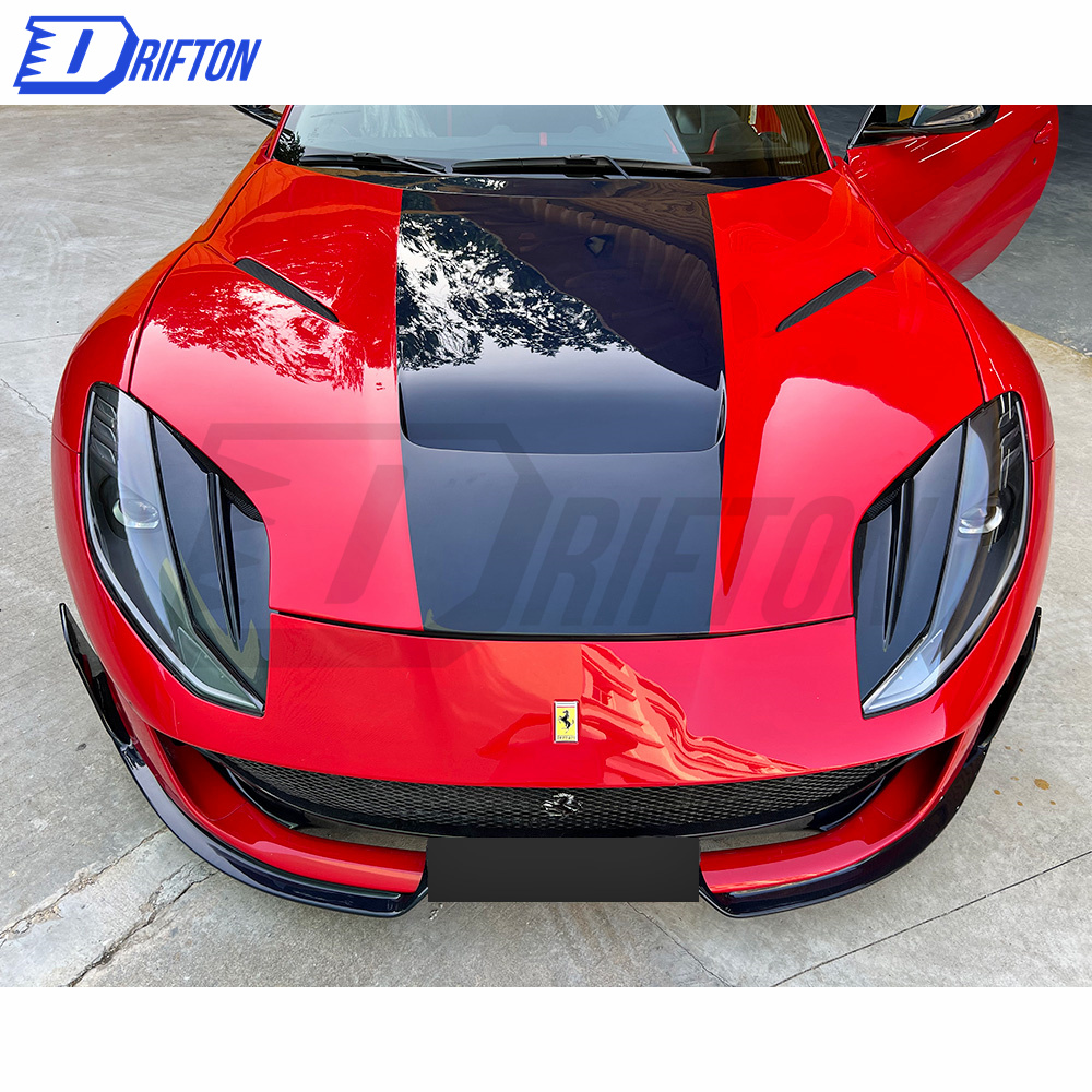 MS Type Dry Carbon Fiber Front Spoiler For Ferrari 812 2017-2018