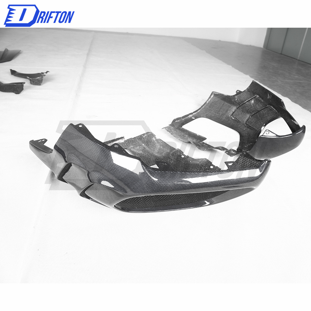 MS Type Dry Carbon Fiber Rear Bumper Air Outtake Grills For Ferrari 812 2017-2018