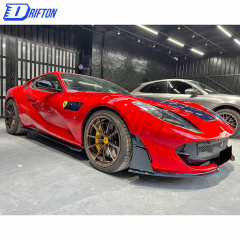 Mansory Style Dry Carbon Fiber Side Skirts For Ferrari 812 Superfast GTS 2017-2023