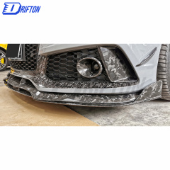 WS Style Dry Forged Carbon Fiber Front Bumper Vent For Audi RS7