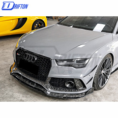 WS Style Dry Forged Carbon Fiber Aero Kit For Audi RS7