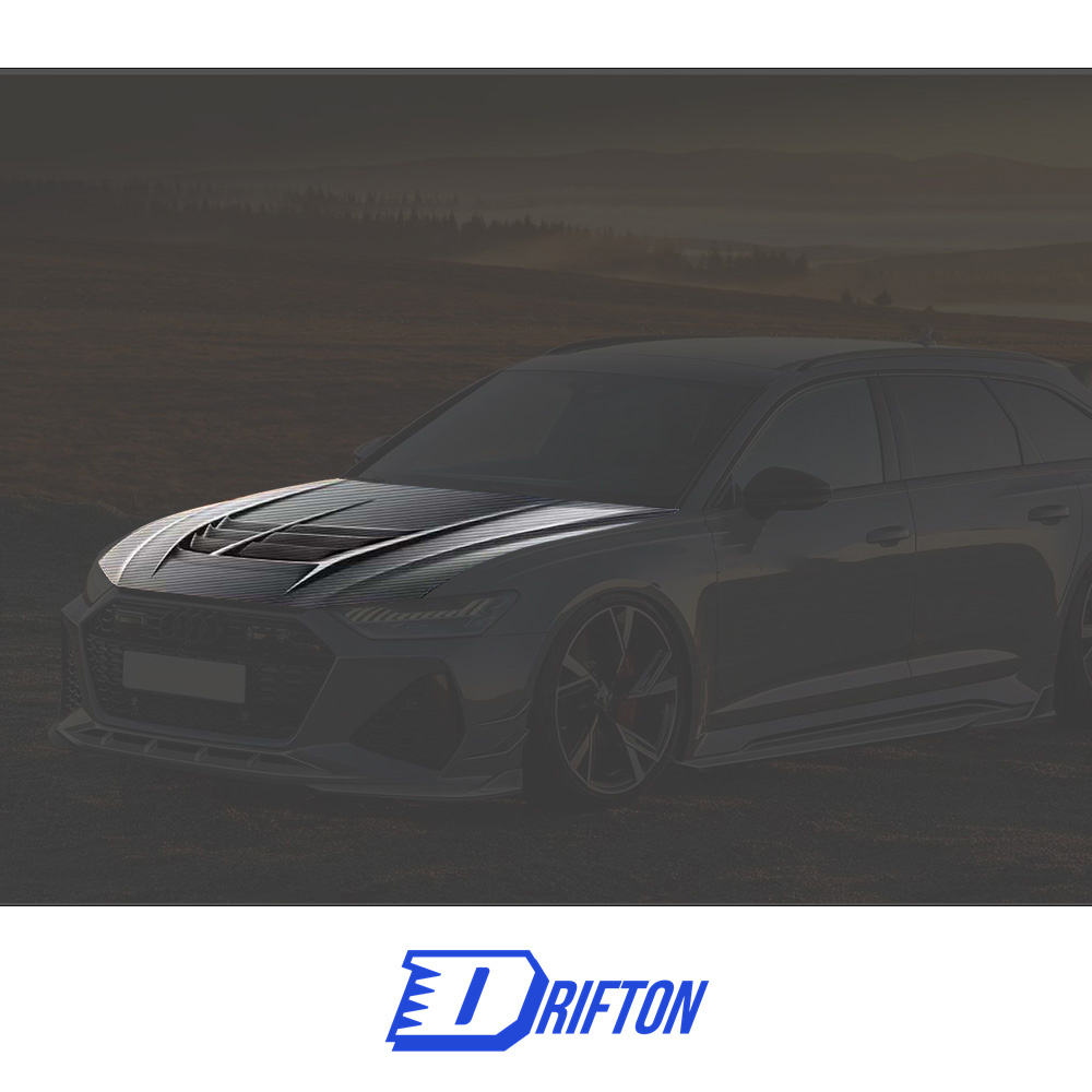 PT Style Dry Carbon Fiber Hood For Audi RS6 RS7 2015-2019