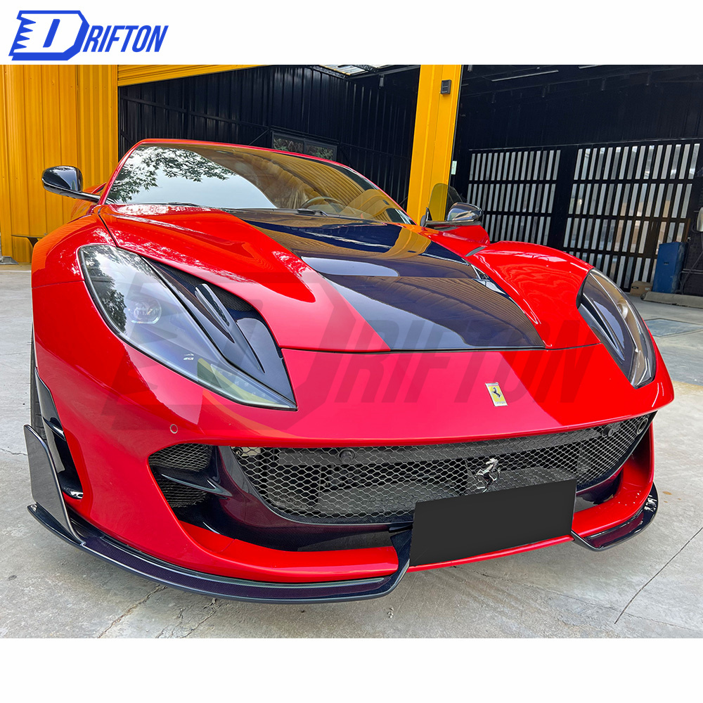 Mansory Style Dry Carbon Fiber Front Air Outtake For Ferrari 812 Superfast GTS 2017-2023