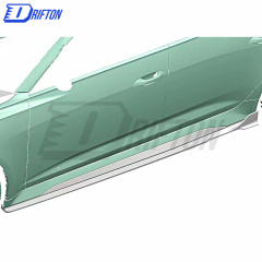 PT Style Dry Carbon Fiber Side Skirt For Audi RS6 RS7 2015-2019
