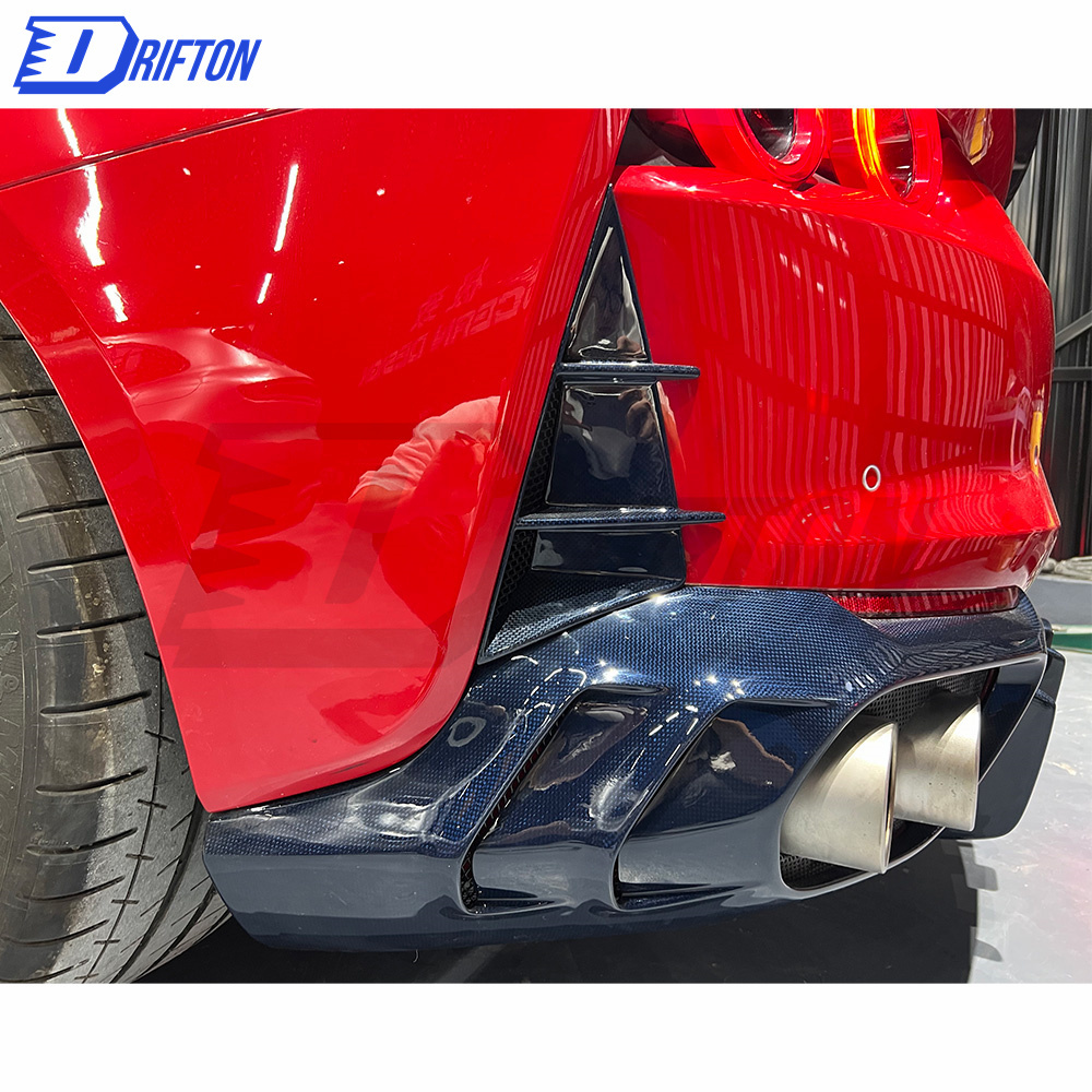 Mansory Style Dry Carbon Fiber Rear Bumper Air Outtake Grills For Ferrari 812 Superfast GTS 2017-2023