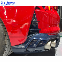 Mansory Style Dry Carbon Fiber Rear Bumper Air Outtake Grills For Ferrari 812 Superfast GTS 2017-2023