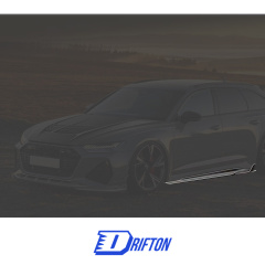 PT Style Dry Carbon Fiber Side Skirt For Audi RS6 RS7 2015-2019