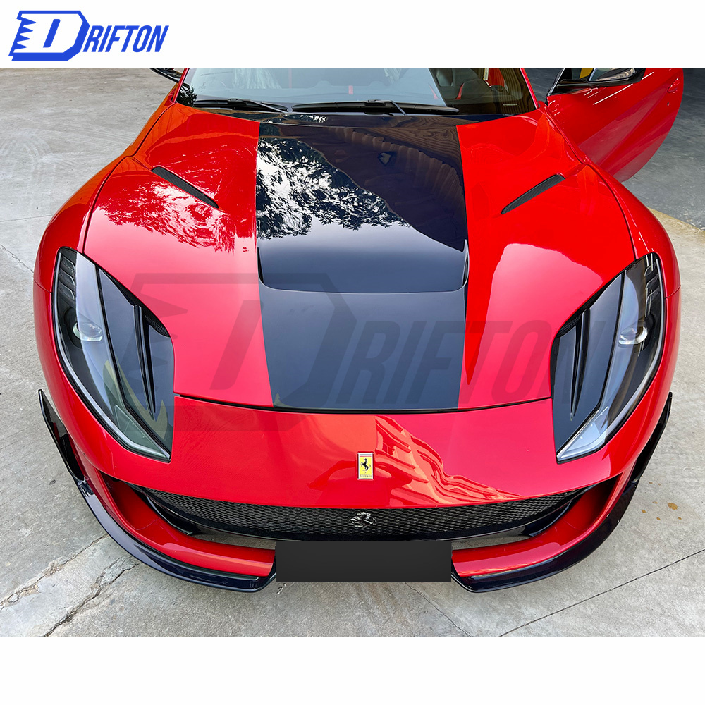 MS Type Dry Carbon Fiber Front Spoiler For Ferrari 812 2017-2018