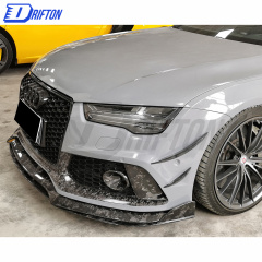 WS Style Dry Forged Carbon Fiber Front Bumper Vent For Audi RS7